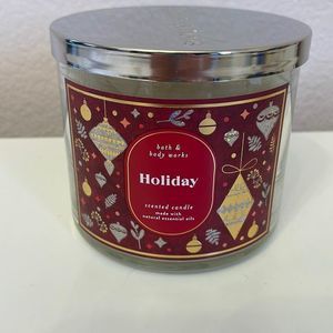 Bath & Body Works “Holiday” 3-wick candle